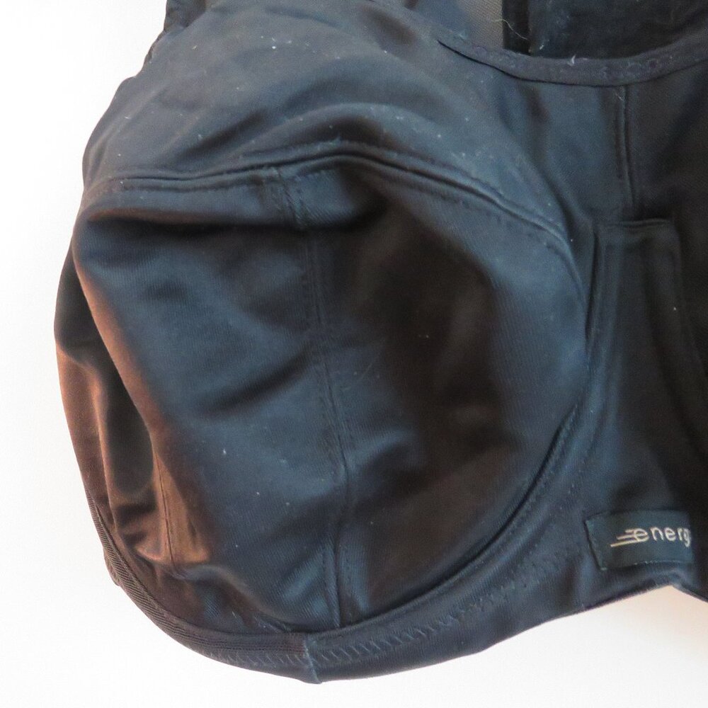 ELOMI Energise Sports Bra in Black Support Athleisure - Size US 42DDD - Picture 9 of 14